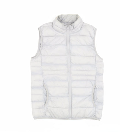 Puffa Women's Grey Puffer Waistcoat Size 8