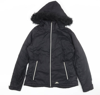 Womens UK Size L Trespass Black Puffer Jacket