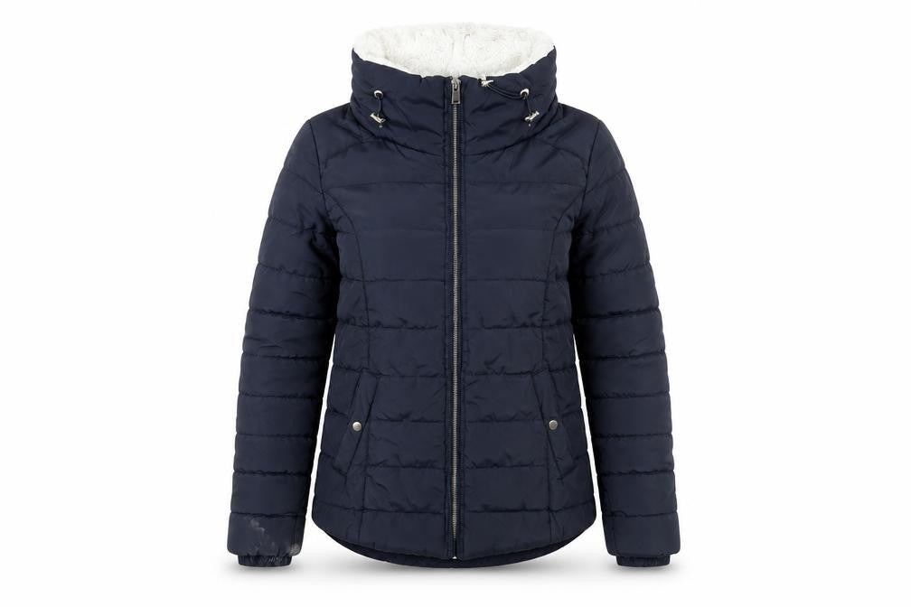 Dorothy Perkins Women's Blue Puffer Jacket Size 8 Winter Hooded