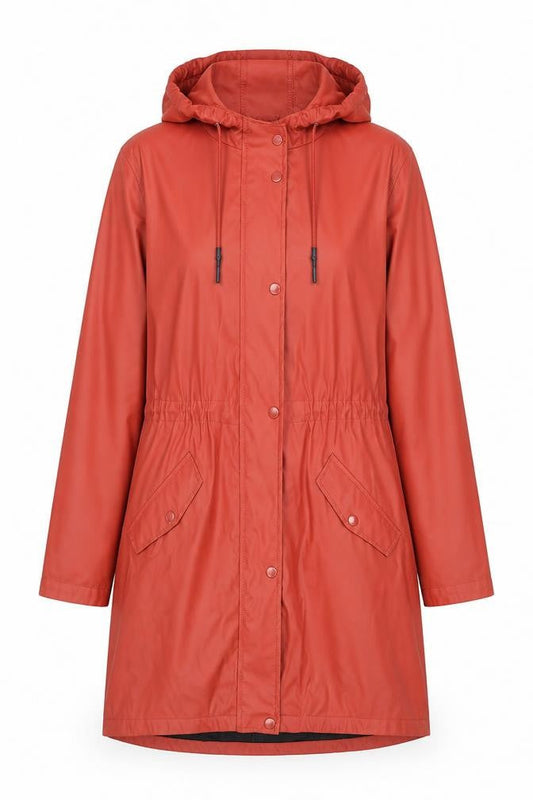 Womens UK Size M VERO MODA Red Parka Coat