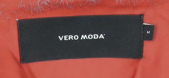 Womens UK Size M VERO MODA Red Parka Coat
