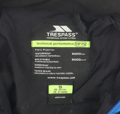 Mens UK Size S Trespass Blue Windbreaker Coat