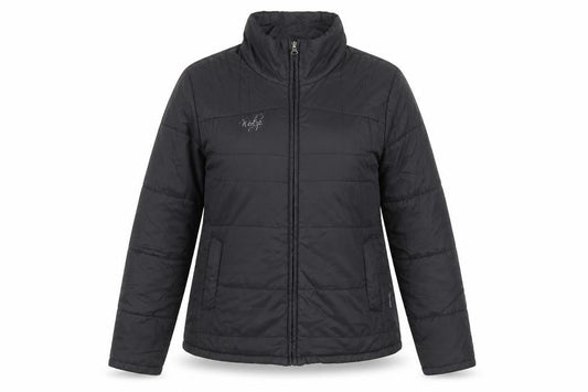 Womens UK Size 14 DECATHLON Black Puffer Jacket