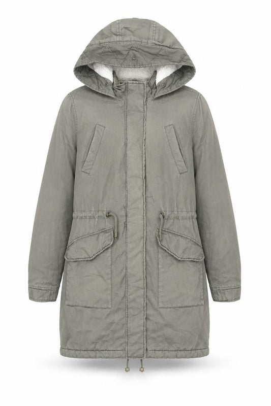 Marks & Spencer Women's Green Parka Size 10 with Hood