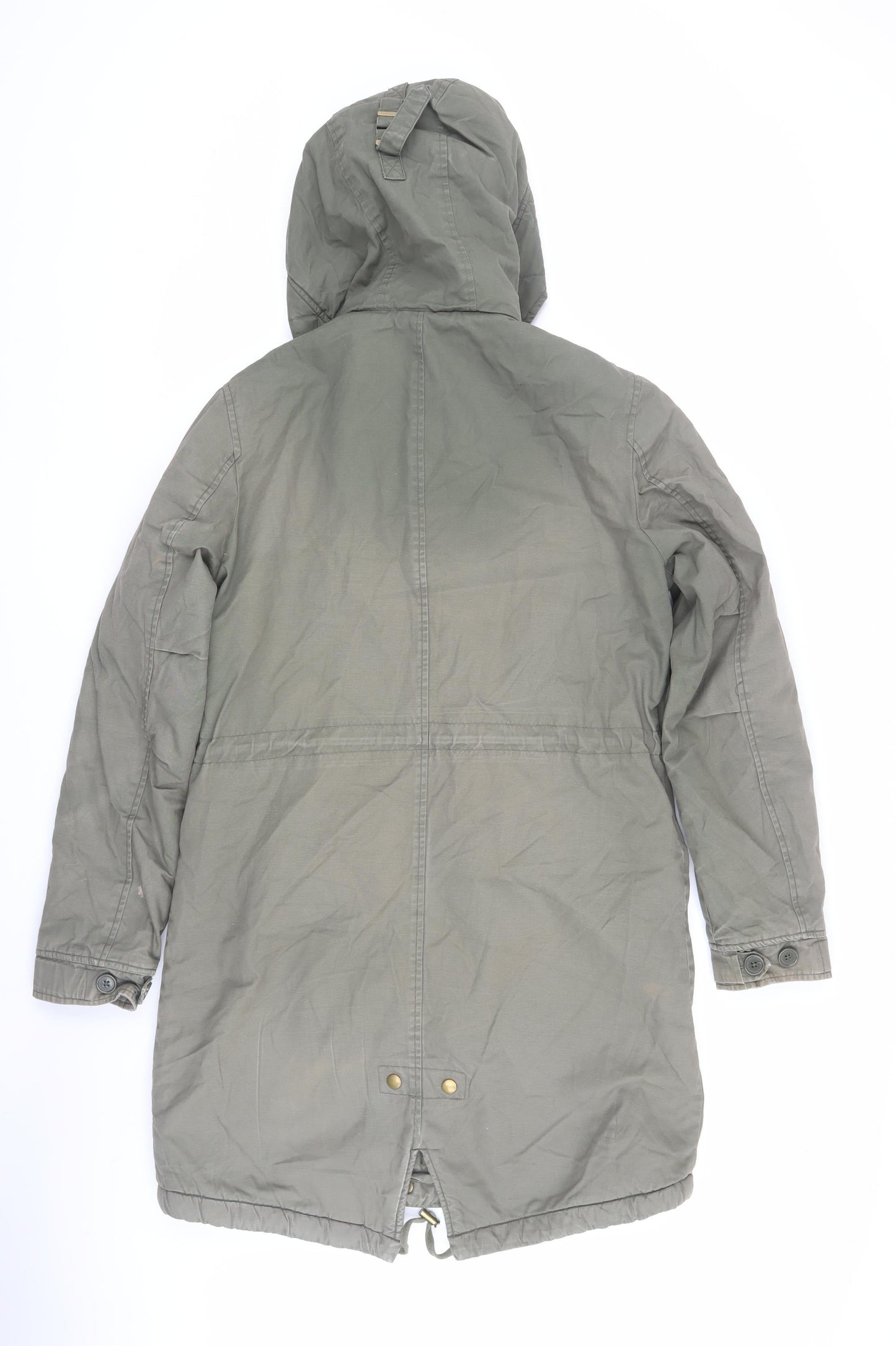 Womens UK Size 10 Marks and Spencer Green Parka Coat