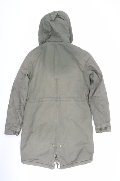 Womens UK Size 10 Marks and Spencer Green Parka Coat
