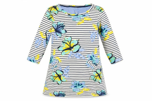 Weird Fish Women's Multicoloured Floral Shift Dress Size 10