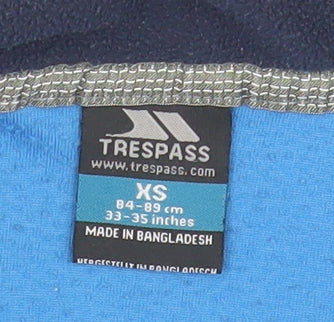 Trespass Boys Blue XS Fleece Half Zip Sweatshirt