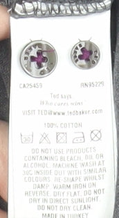 Ted Baker Men's Grey Polo Shirt Medium Short Sleeve