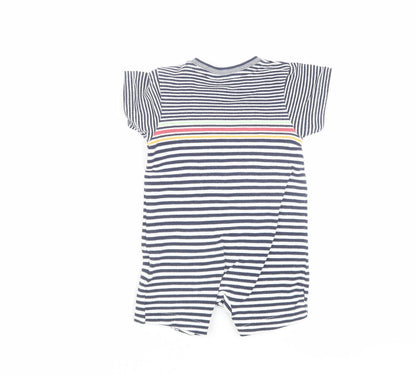 Jasper Conran Unisex Baby Blue Striped Babygrow 0-3 Months