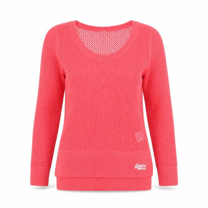 Womens UK Size XS Superdry Pink Pullover Jumper