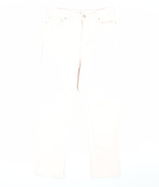 Womens UK Size 12 Joules Slim Fit Skinny Ivory Jeans