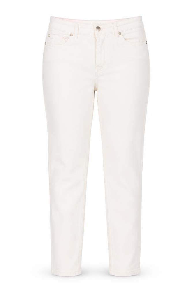 Womens UK Size 12 Joules Slim Fit Skinny Ivory Jeans