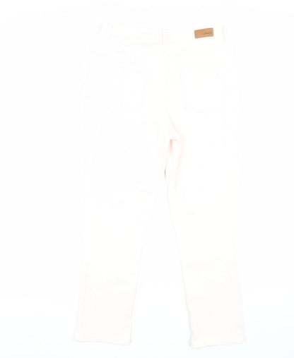 Womens UK Size 12 Joules Slim Fit Skinny Ivory Jeans