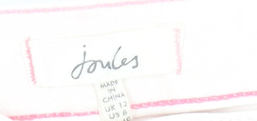 Womens UK Size 12 Joules Slim Fit Skinny Ivory Jeans