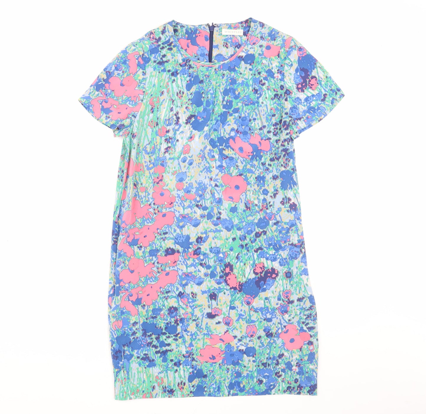 Whistles Women’s Multicoloured Silk Shift Dress Size 8