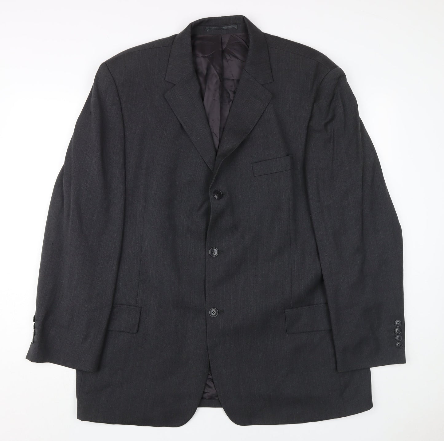 Mens UK Size 44 Pierre Cardin Regular Black Suit Jacket