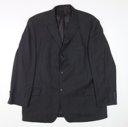 Mens UK Size 44 Pierre Cardin Regular Black Suit Jacket