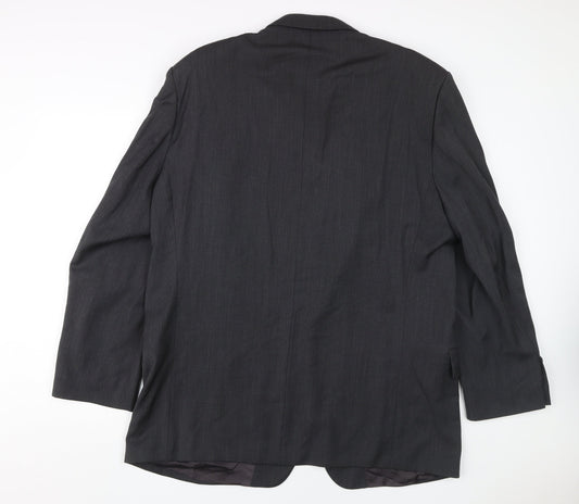 Mens UK Size 44 Pierre Cardin Regular Black Suit Jacket