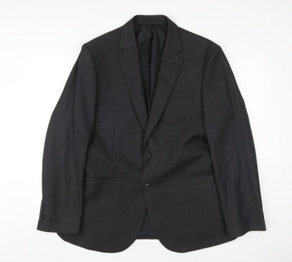 Mens UK Size 40 Moss Regular Black Suit Jacket