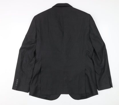 Mens UK Size 40 Moss Regular Black Suit Jacket