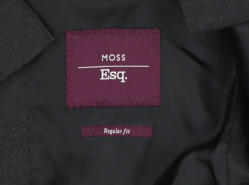 Mens UK Size 40 Moss Regular Black Suit Jacket
