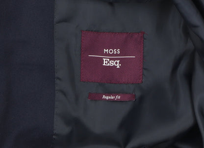Mens UK Size 40 Moss Regular Blue Suit Jacket