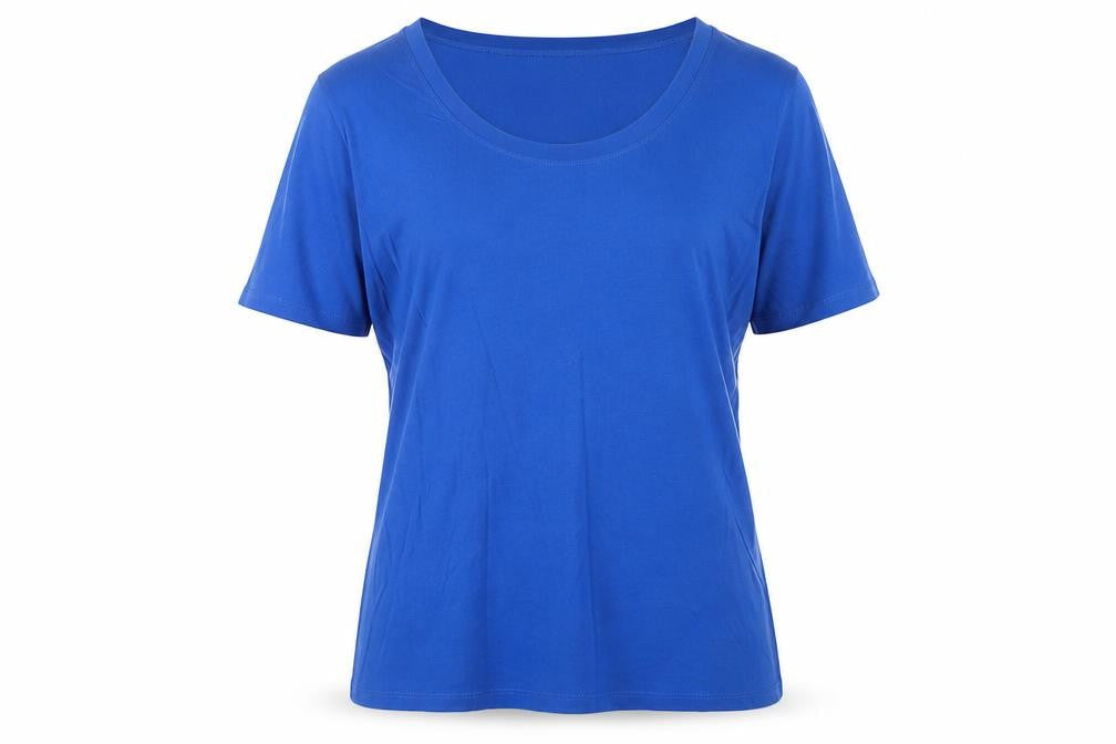Womens UK Size 16 Jasper Conran Blue Basic T-Shirt