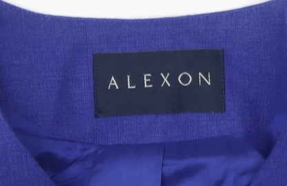 Alexon Women's Blue Mid-Length Blazer, Size 12