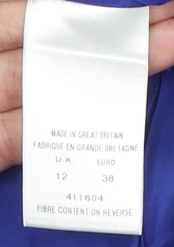 Alexon Women's Blue Mid-Length Blazer, Size 12