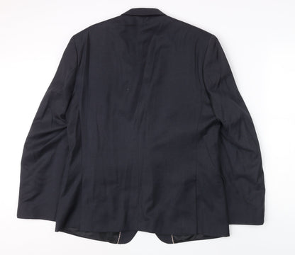 Mens UK Size Regular Ben Sherman Regular Black Suit Jacket
