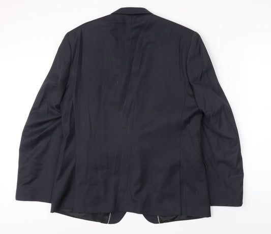 Mens UK Size Regular Ben Sherman Regular Black Suit Jacket