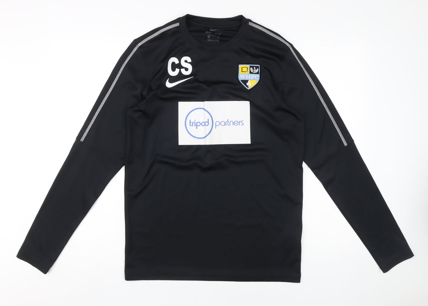 Nike Men's Black Jersey, S, Long Sleeve, WHFC Football