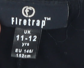 Firetrap Girls Black Ankle Leggings 11-12 Years