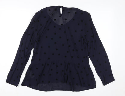 Womens UK Size 8 White Stuff Black  Blouse