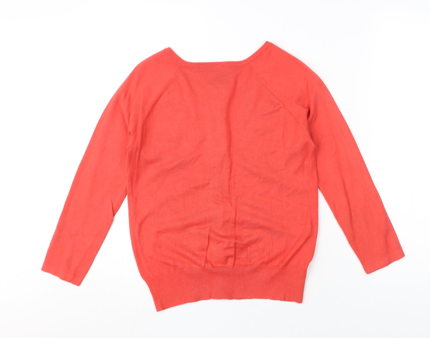 Womens UK Size 10 Laura Ashley Red Cardigan Jumper