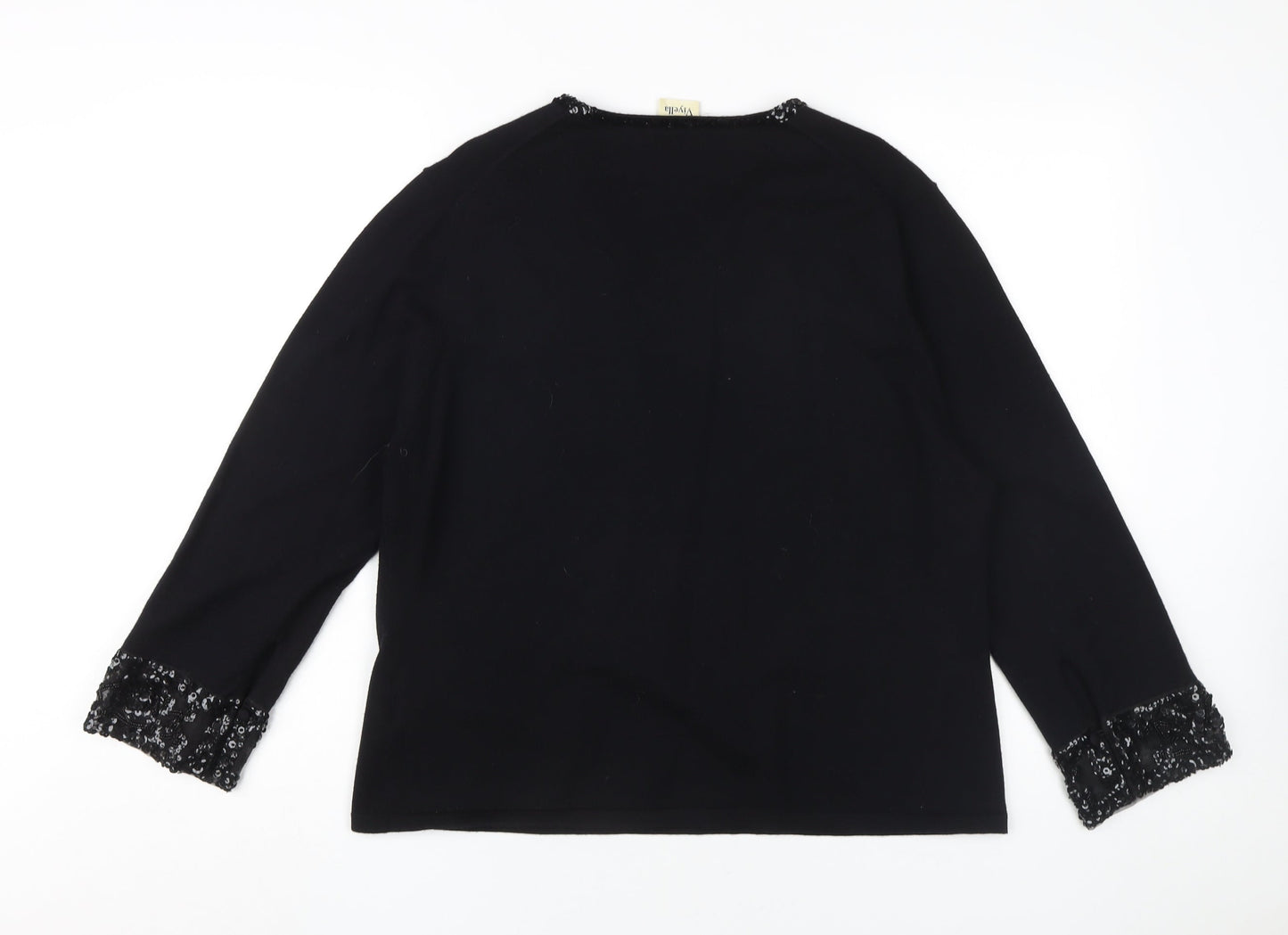 Womens UK Size XL Viyella Black Pullover Jumper
