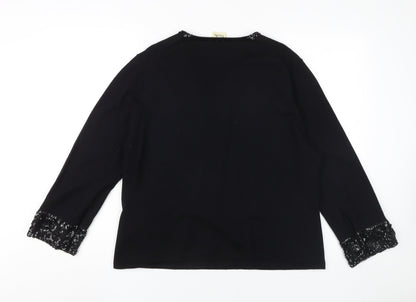 Womens UK Size XL Viyella Black Pullover Jumper