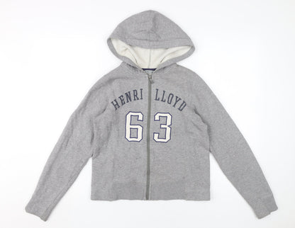 Henri Lloyd Unisex Grey Full Zip Hoodie Size 2