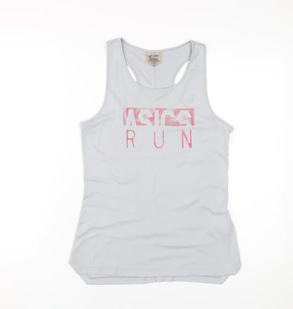 Womens UK Size S ASICS White Running & Jogging Tank