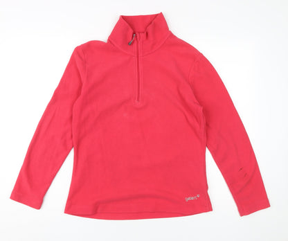 Gelert Women's Red Fleece Pullover Sweatshirt Size 10