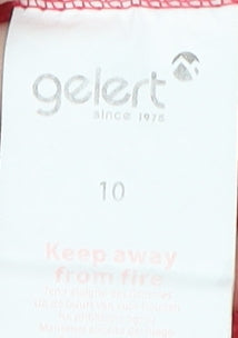 Gelert Women's Red Fleece Pullover Sweatshirt Size 10