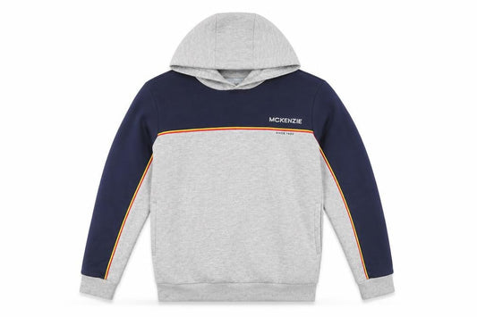 McKenzie Boys Grey Blue Hoodie, Size 13-14 Years, Casual Pullover