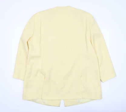 Jacques Vert Beige Plus Size Women's Blazer - Classic Fit