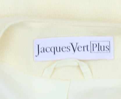 Jacques Vert Beige Plus Size Women's Blazer - Classic Fit
