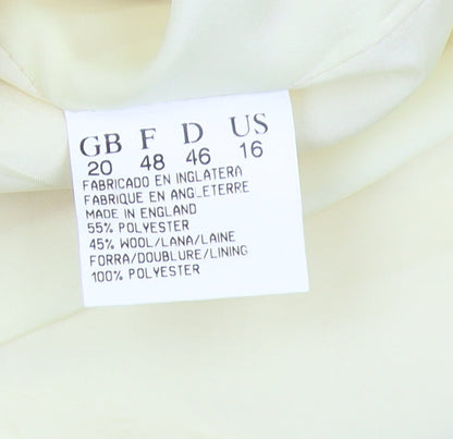 Jacques Vert Beige Plus Size Women's Blazer - Classic Fit