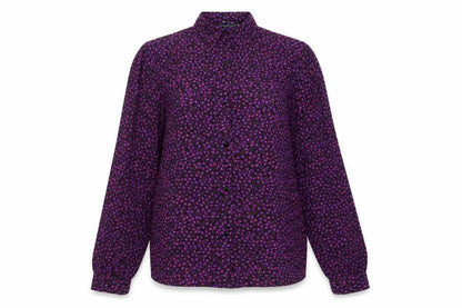 Womens UK Size 12 Jacques Vert Purple  Button-Up