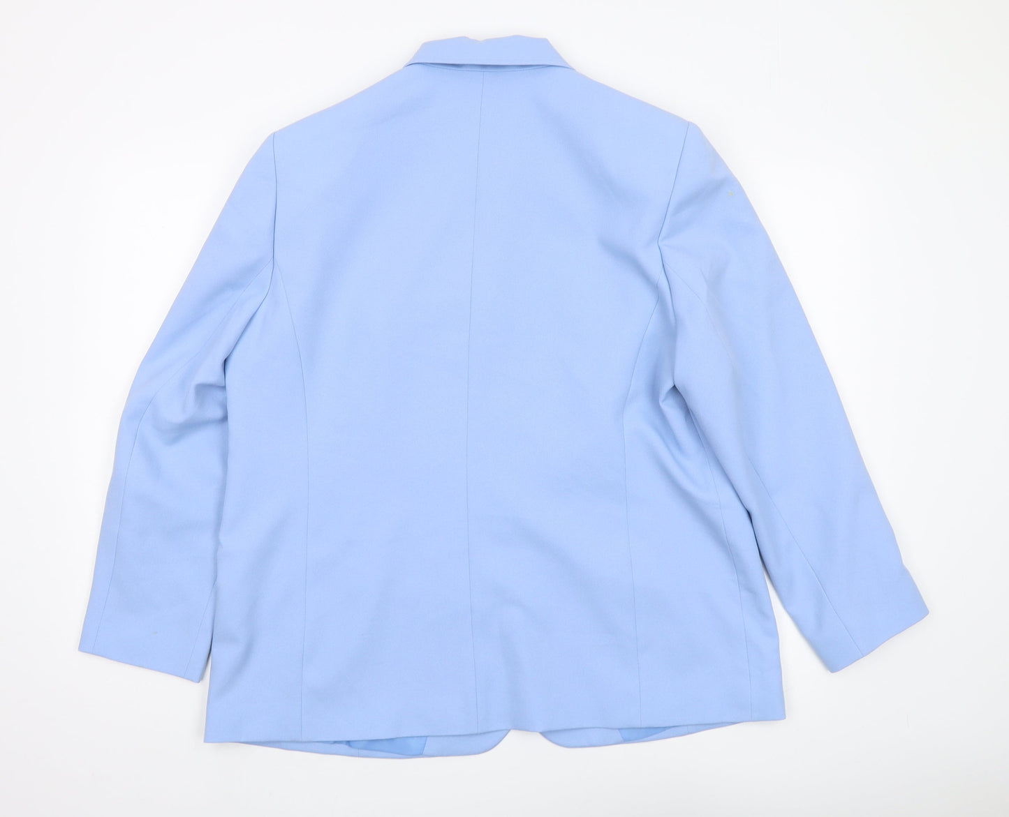 Eastex Women's Blue Single-Breasted Jacket, Size 18