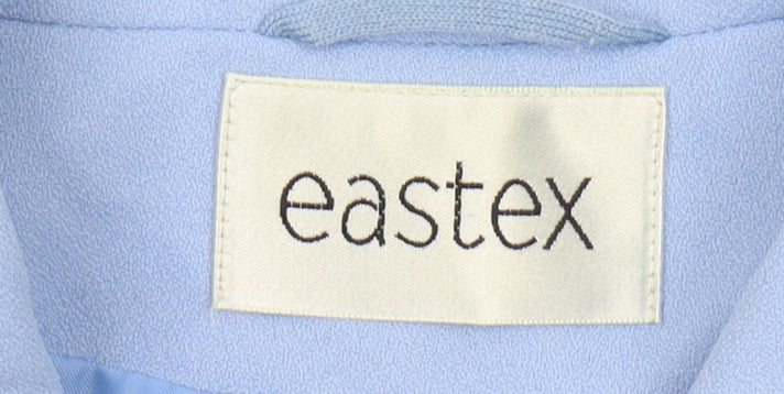 Eastex Women's Blue Single-Breasted Jacket, Size 18