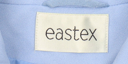Eastex Women's Blue Single-Breasted Jacket, Size 18